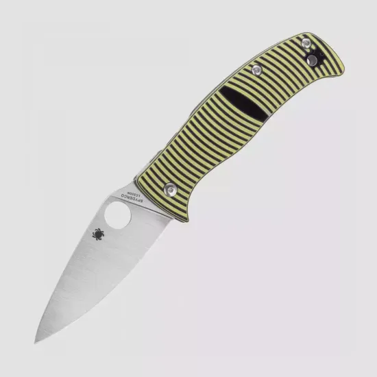 Складной нож Spyderco Caribbean Leaf 217GP c клинком из стали LC200N Rustproof Steel, рукоять G10