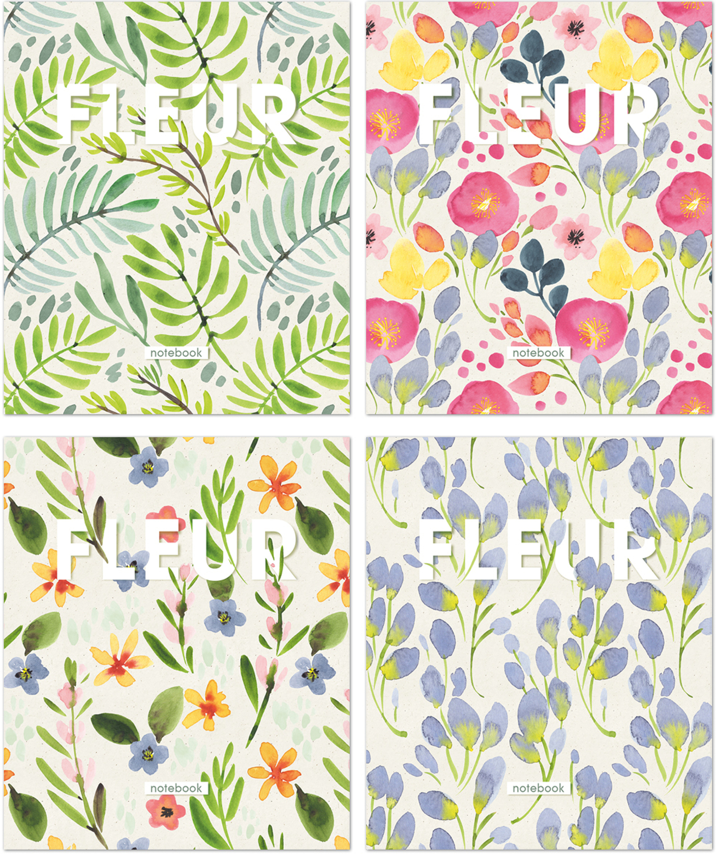 Новая коллекция тетрадей "FLEUR" от Компании ПОЛИНОМ к сезону 2024 года!