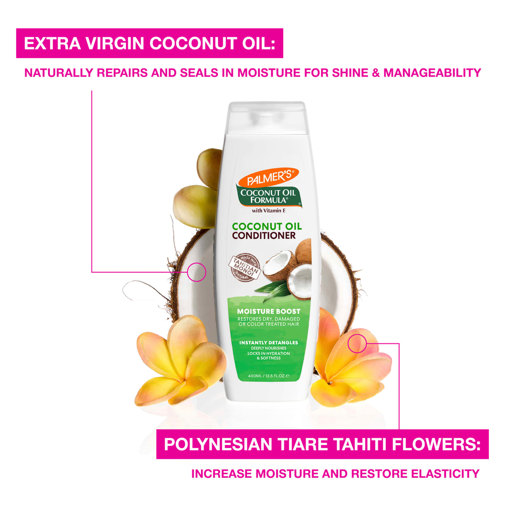 Palmer's, Coconut Oil Formula® с витамином E, кондиционер для увлажнения, 400 мл (13,5 жидк. унц.)