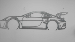 Панно автомобиль "Porsche"