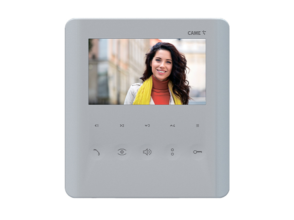 PLX V IP WIFI - Абонентское видеоустройство hands-free с сенсорными клавишами для системы IP360, Wi-Fi модулем, 5-дюймовым ЖК-дисплеем, цвет белый, матовый