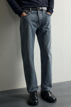 ZARA ДЖИНСЫ STRAIGHT FIT, ИНДИГО
