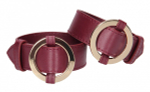 Бордовые наручники Halo Wrist   Ankle Cuffs