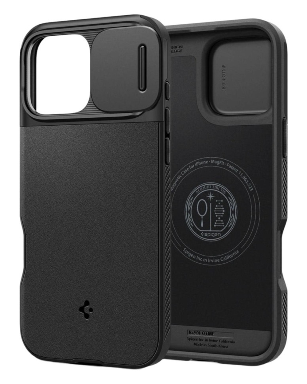 Накладка для i-Phone 16 Pro Max 6.7" Spigen Optik Armor MagSafe (ACS08015) черный
