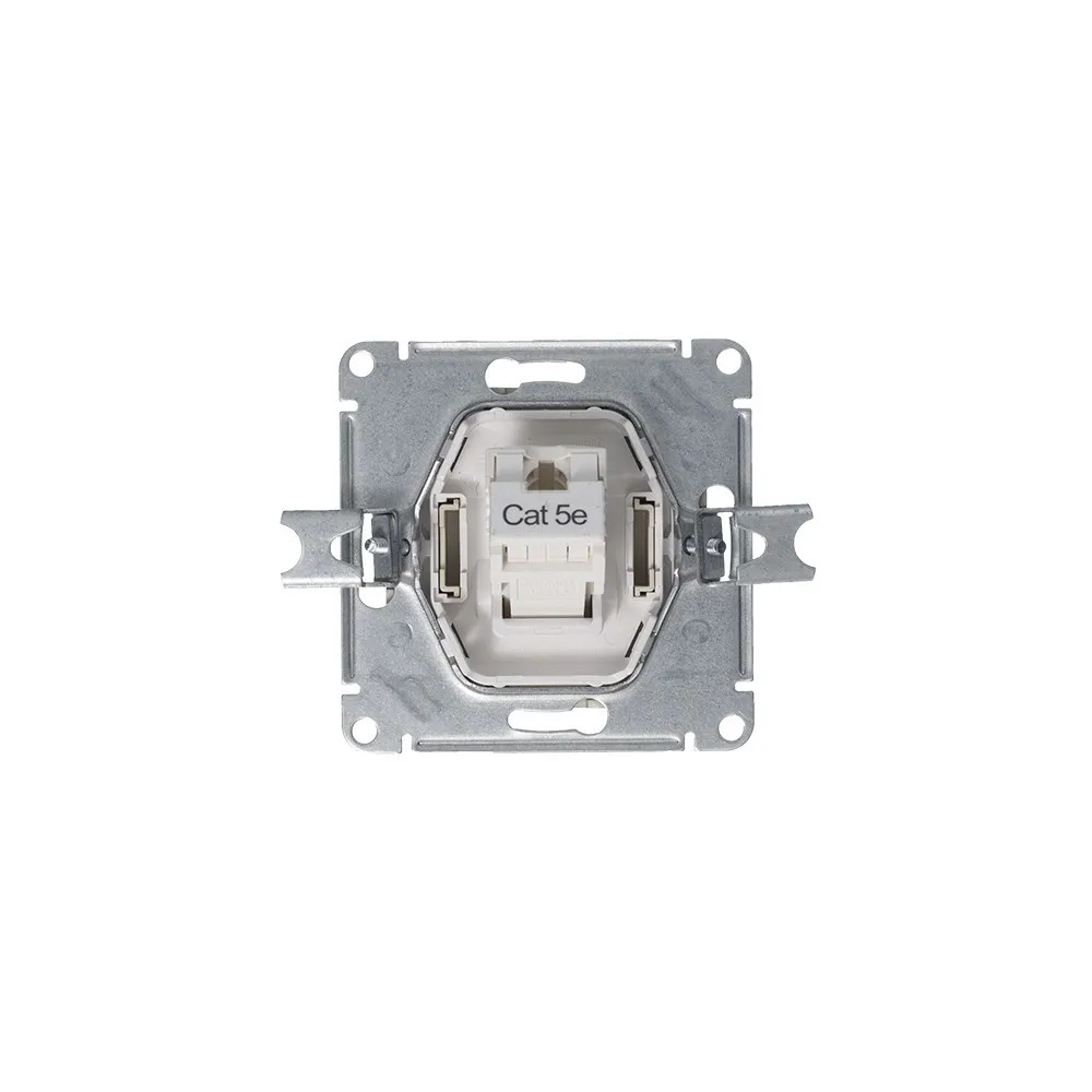 ATLASDESIGN РОЗЕТКА компьютерная RJ45 кат. 5e, механизм, АЛЮМИНИЙ