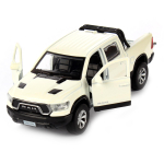 Модель ин. мет. "Dodge Ram 1500 Rebel" 13см, двери, багаж, белый. RAM1500-13-WH (Технопарк)