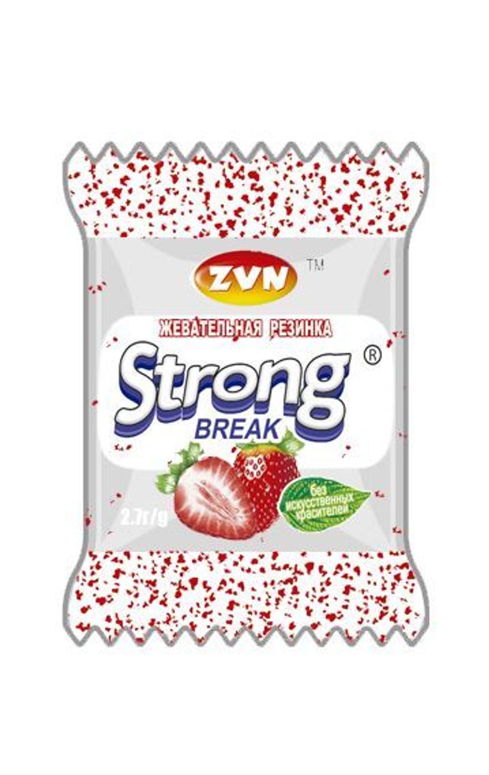 Жевательная резинка Strong break клубника мята