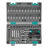 Набор инструментов, 1/4", CrV, пластиковый кейс 57 предметов Stels — фото 3
