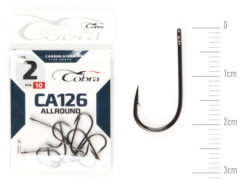 Крючки Cobra ALLROUND CA126  №2, 10 шт.