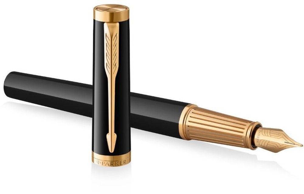 Перьевая ручка Parker Ingenuity Black GT (2182005) 2