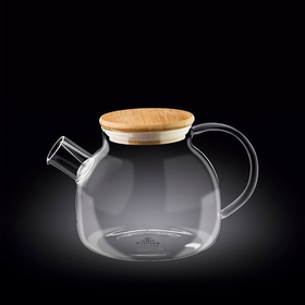 Чайник 950 мл. заварочный с дерев. крышкой Thermo Glass Wilmax (57629)