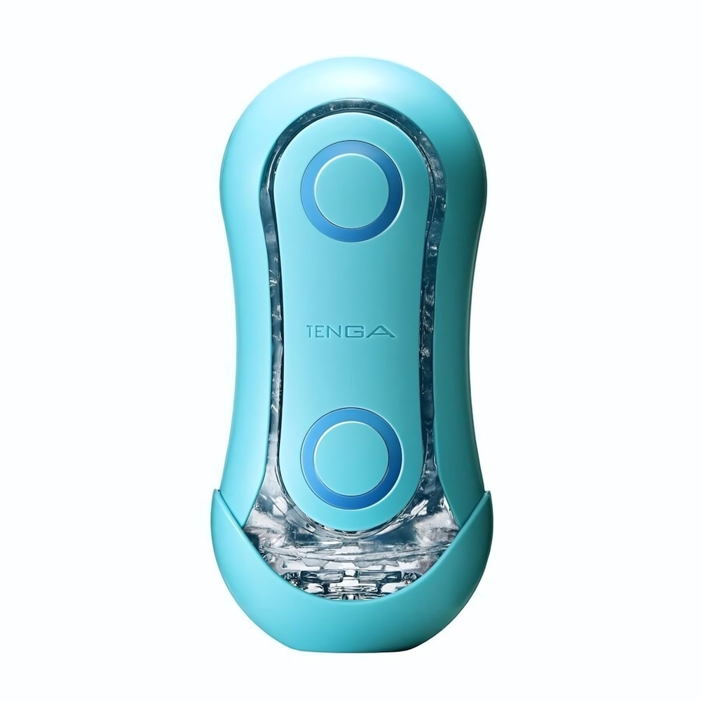 Голубой мастурбатор Tenga Flip ORB Ocean (Цвет: голубой)