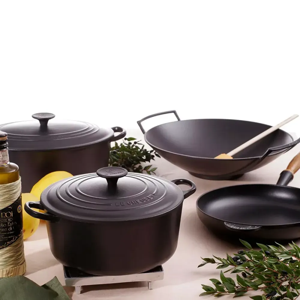 Чугунная кастрюля Le Creuset, Черный - 6