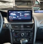 Магнитола для Audi A4 B8, A5 8T 2007-2016 (с джойстиком MMI) - Teyes LUX ONE ROUND монитор 12.3" 2K QLED на Android 10, Быстрая, CarPlay, 4G SIM-слот