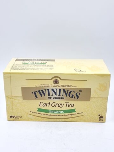 Чай черный Twinings Эрл Грей с бергамотом 25 пакетиков, 50 г (из Финляндии)