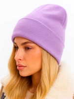 Шапка бини с отворотом