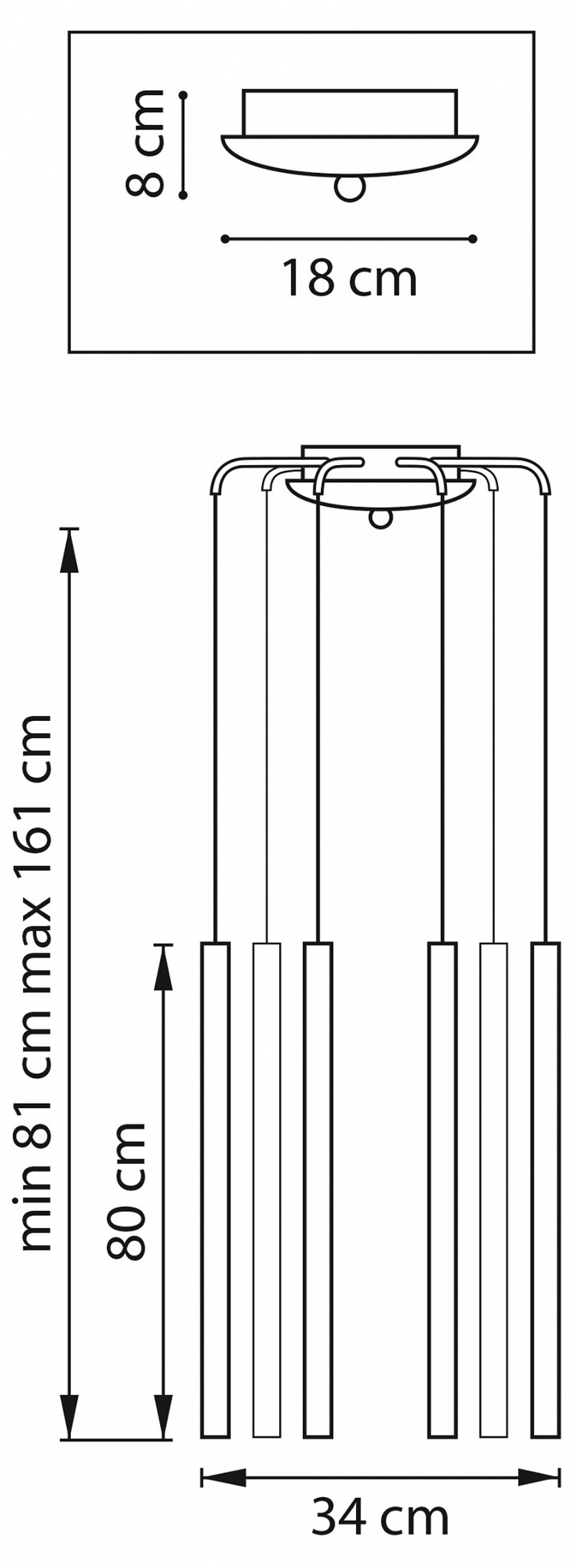 Подвесная люстра Lightstar Tubo L8T747437