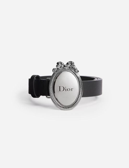 Ремень Dior Médaillon Belt 25 mm Black