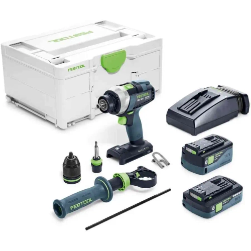 Аккумуляторная дрель-шуруповёрт QUADRIVE TDC 18/4 5,2/4,0 I-Plus FESTOOL 575602