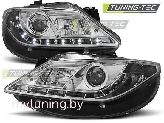 Передние фары Seat Ibiza 4 daylight chrome