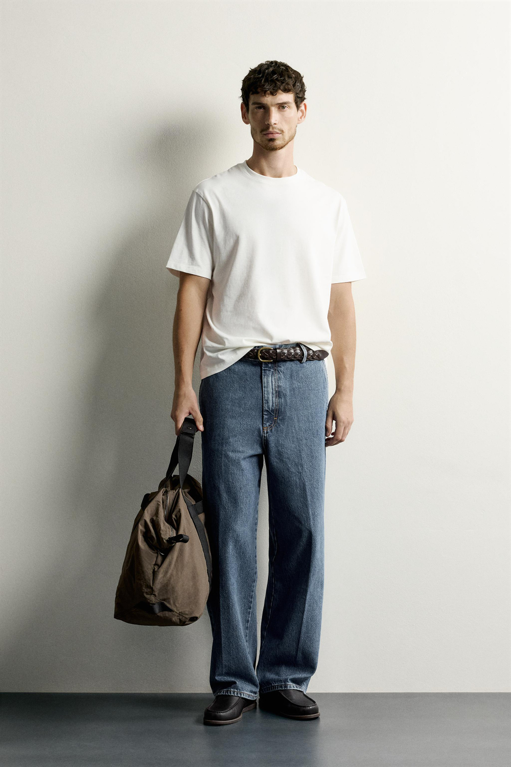 ФУТБОЛКА ИЗ ПЛОТНОГО ХЛОПКА С КОРОТКИМИ РУКАВАМИ — ZARA · 4092/443