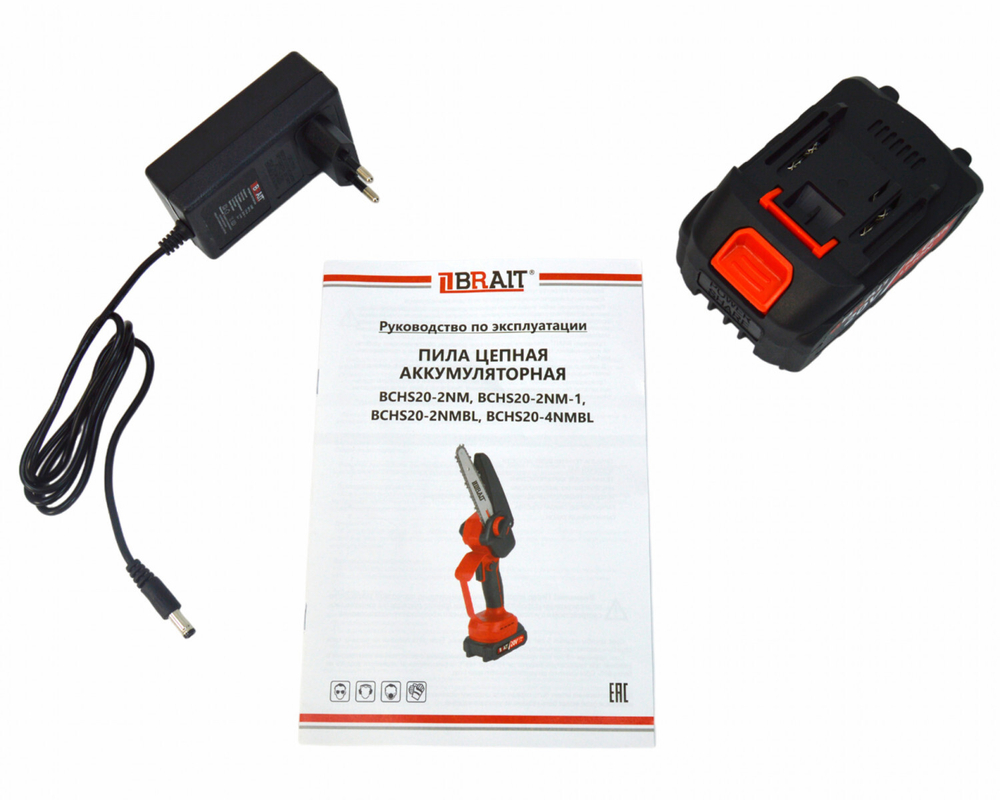 Мини пила аккумуляторная цепная BRAIT BCHS20-4NMBL бесщеточная 21.01.231.001