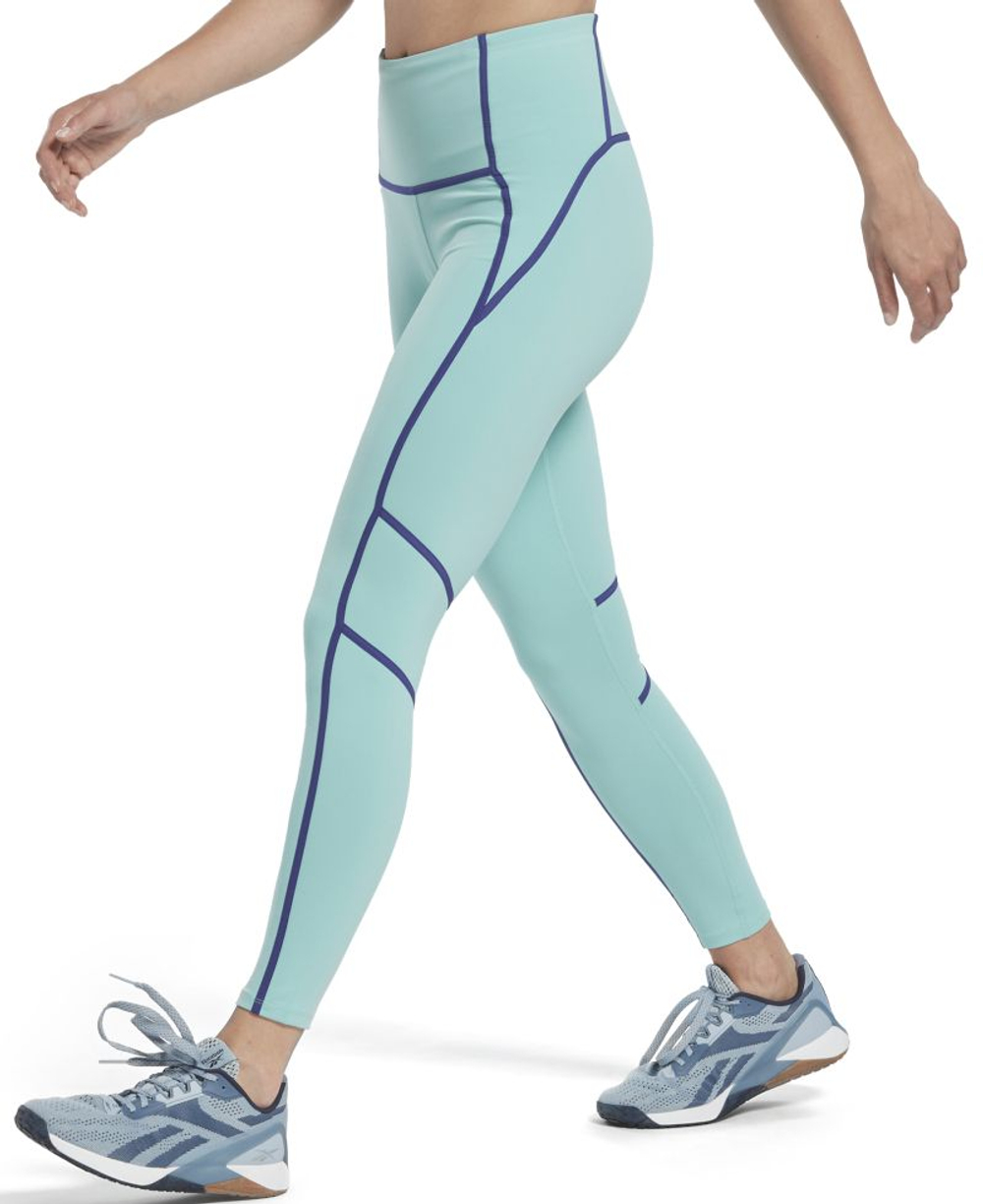 Легинсы Reebok Les Mills Colorblock - semi classic teal