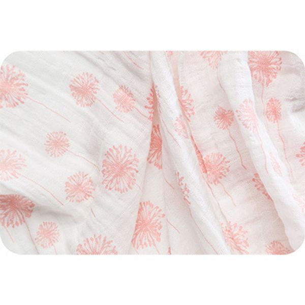 Ткань для пэчворка Peppy Embrace (марлевка), отрез 100х125 см, 120 г/м², premier dandelion coral, Shannon Fabrics