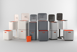 Контейнер для мусора с двумя баками totem compact, 40 л, нержавеющая сталь
