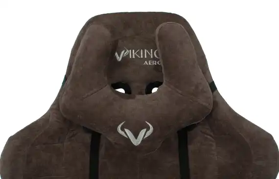 Кресло игровое Zombie Viking Knight темно-коричневый Light-10 с подголов. крестов. металл