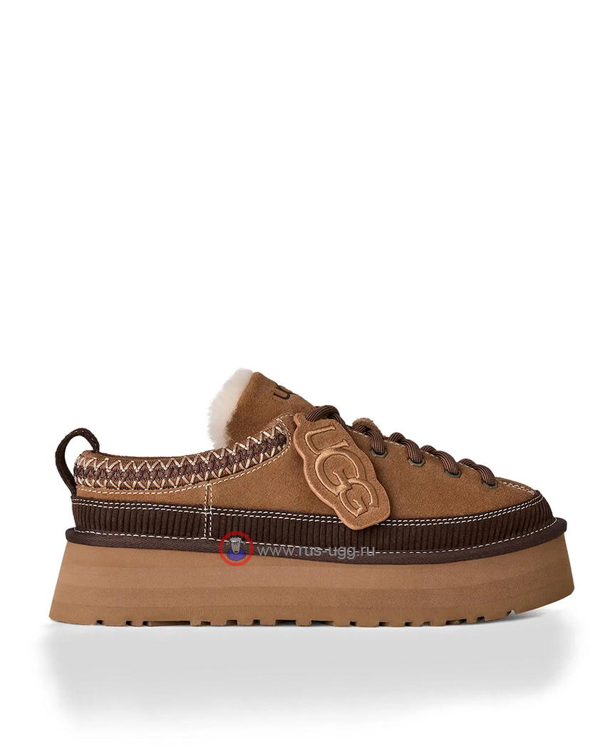 UGG HERITAGE LACE-UP SLIPPER Chestnut