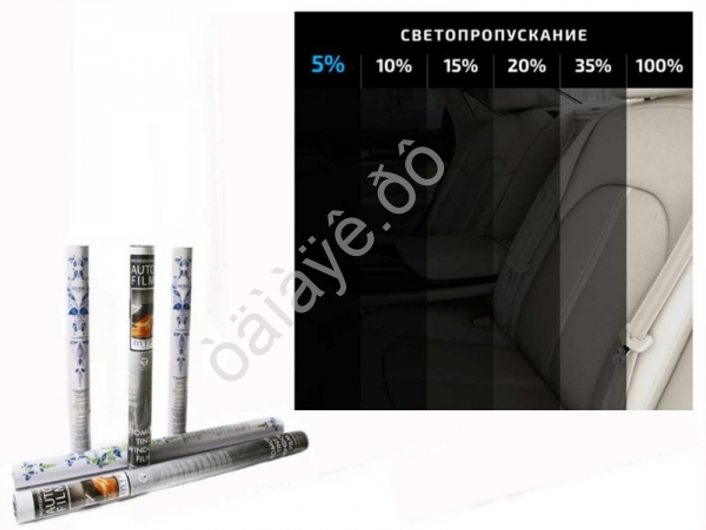Пленка тонировка 50см*3м MTF   5% Charcoal в тубе CWF0550