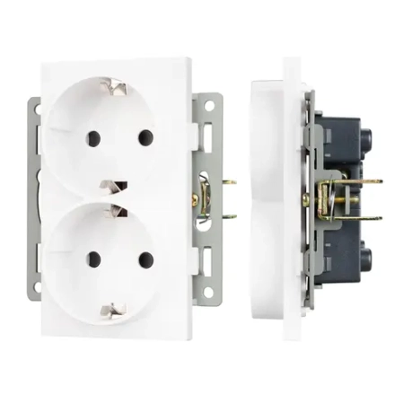 Механизм электрической розетки SCT-MEUD-PL-WH (250V, 16A) (Arlight, -)