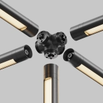 Пятиконечный коннектор для системы Shelf без ввода питания, CA020L5C-B. TM Maytoni