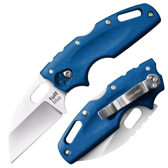 Складной нож Cold Steel 20LTB Tuff Lite Plain Edge Blue c клинком из стали AUS-8A, рукоять Grivory (Griv-Ex)