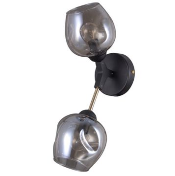 Бра настенное OML-93701-02 чёрный/золото Savelletri Omnilux