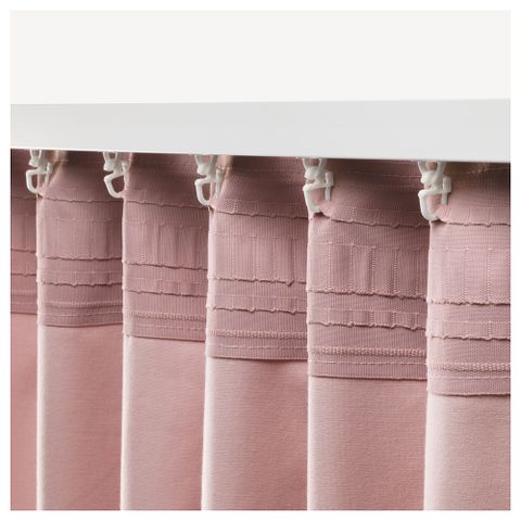 Комплект штор IKEA SANELA (САНЕЛА), Светло-розовый, 140x250 см, 2 шт
