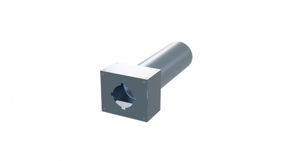 Flexag PWP-100/75x1 пленум вентиляционный прямой, D100, на 1 выxод, L=300 мм