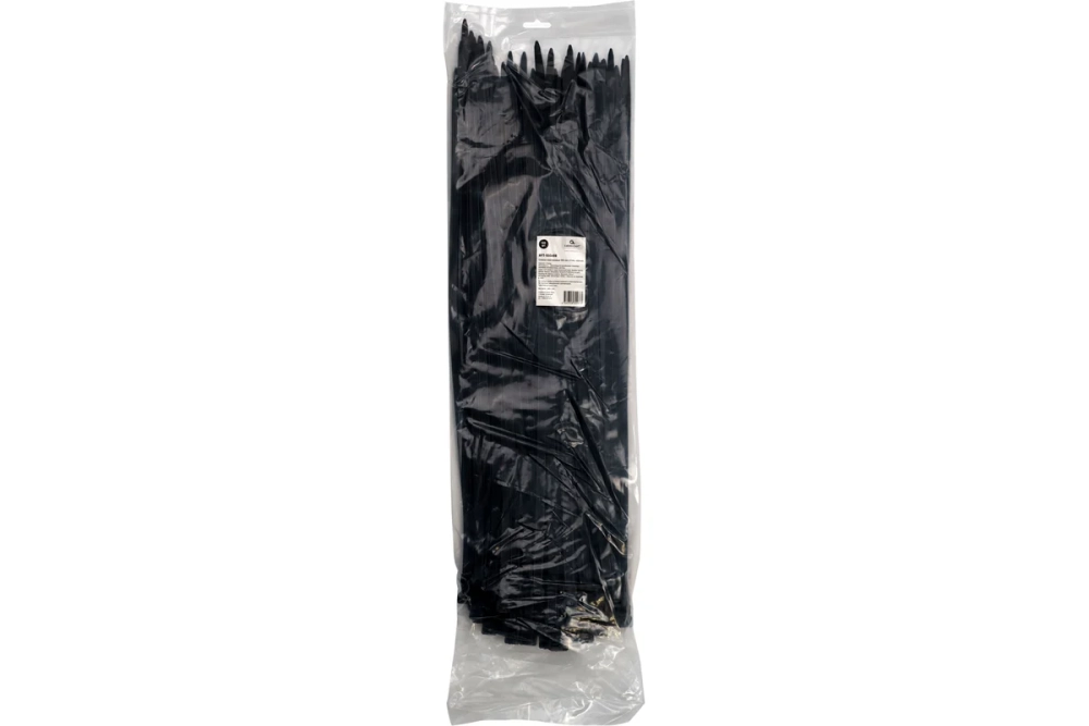 Стяжки пластиковые Cablexpert 550 мм х 9 мм, черные (100 шт.) NYT-550x9B