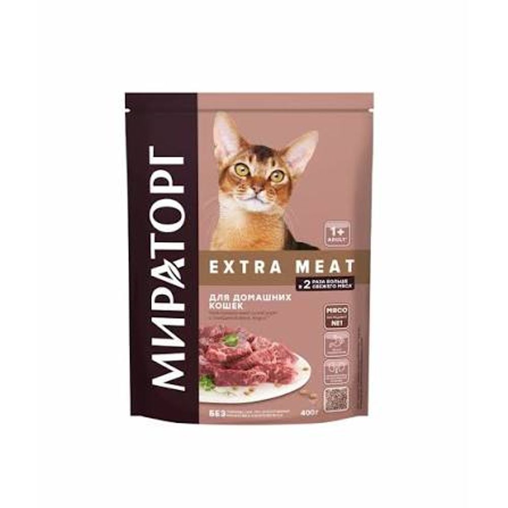 Корм  сух Winner Meat полнорац с гов Black Angus для кош старш 1года 400гр