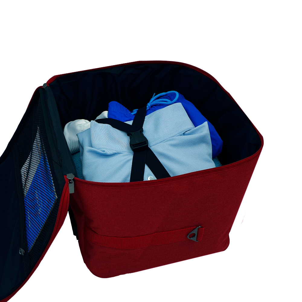 Сумка дорожная для ручной клади Pobedabags Комфорт burgundy 36 х 20 х 27