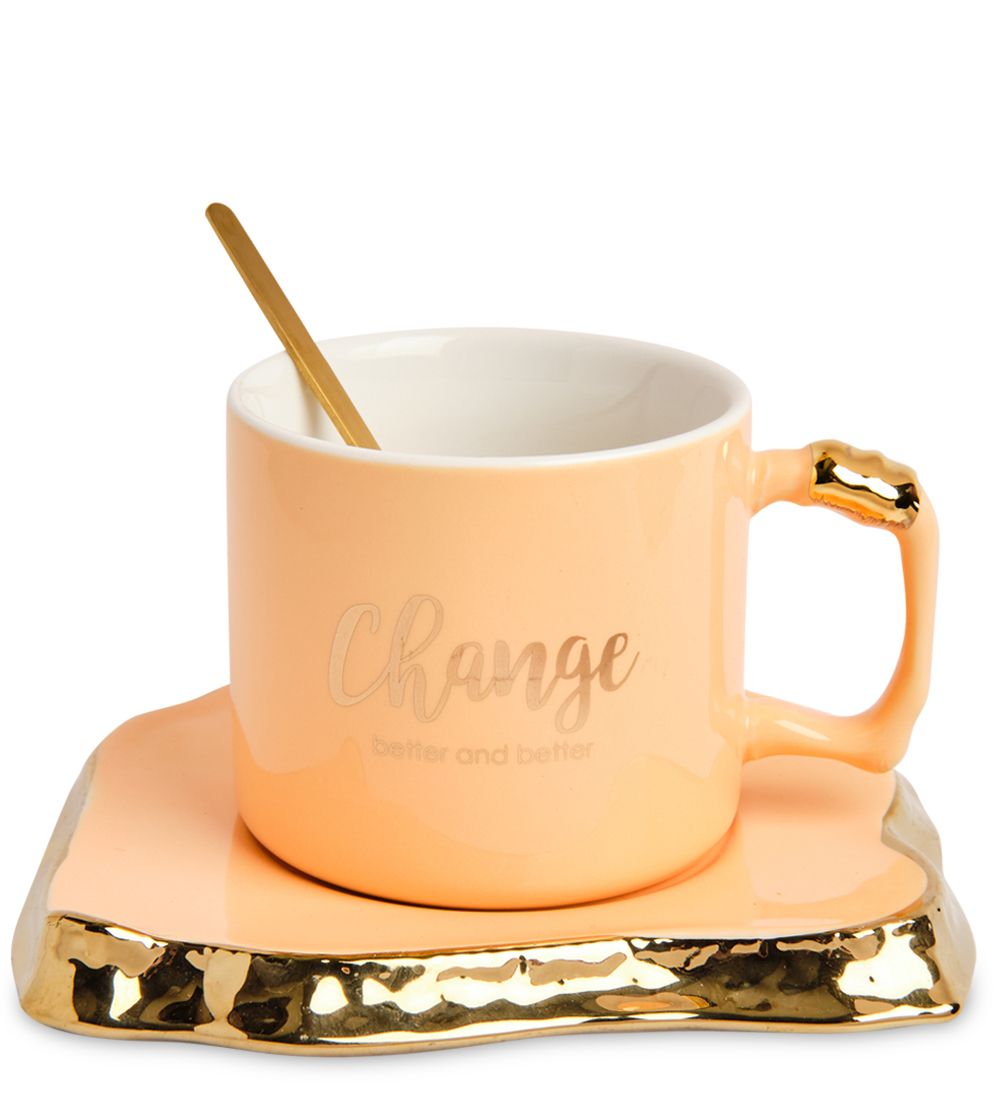 GAEM Art MUG-398/3 Чайная пара «Перемены к лучшему»