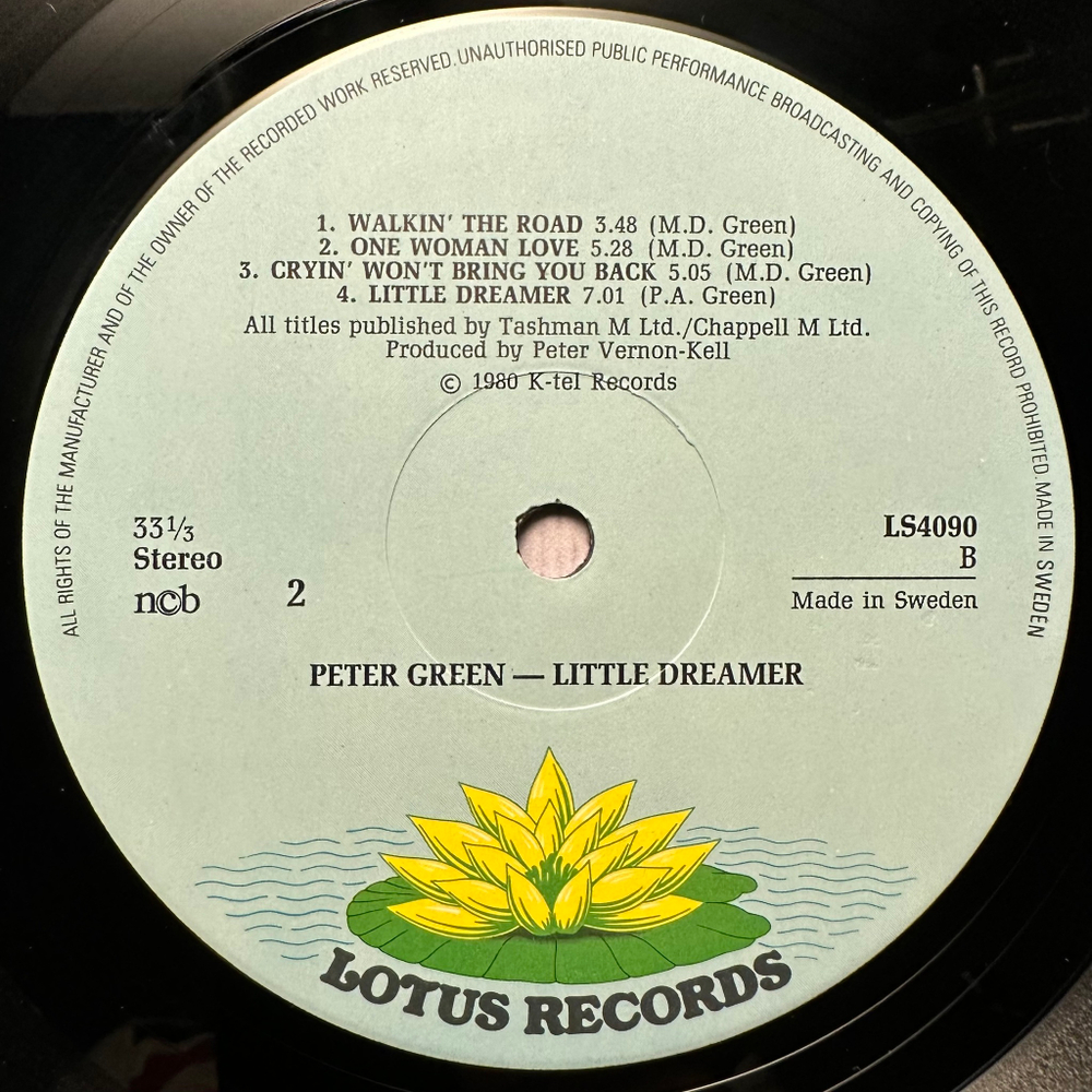 Peter Green - Little Dreamer (Швеция 1980г.)