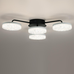8236/4CL LEDIO LN25 000 черный, металл/акрил Люстра потолочная с ПДУ LED 55W 3000-6000К 220V DIDANA