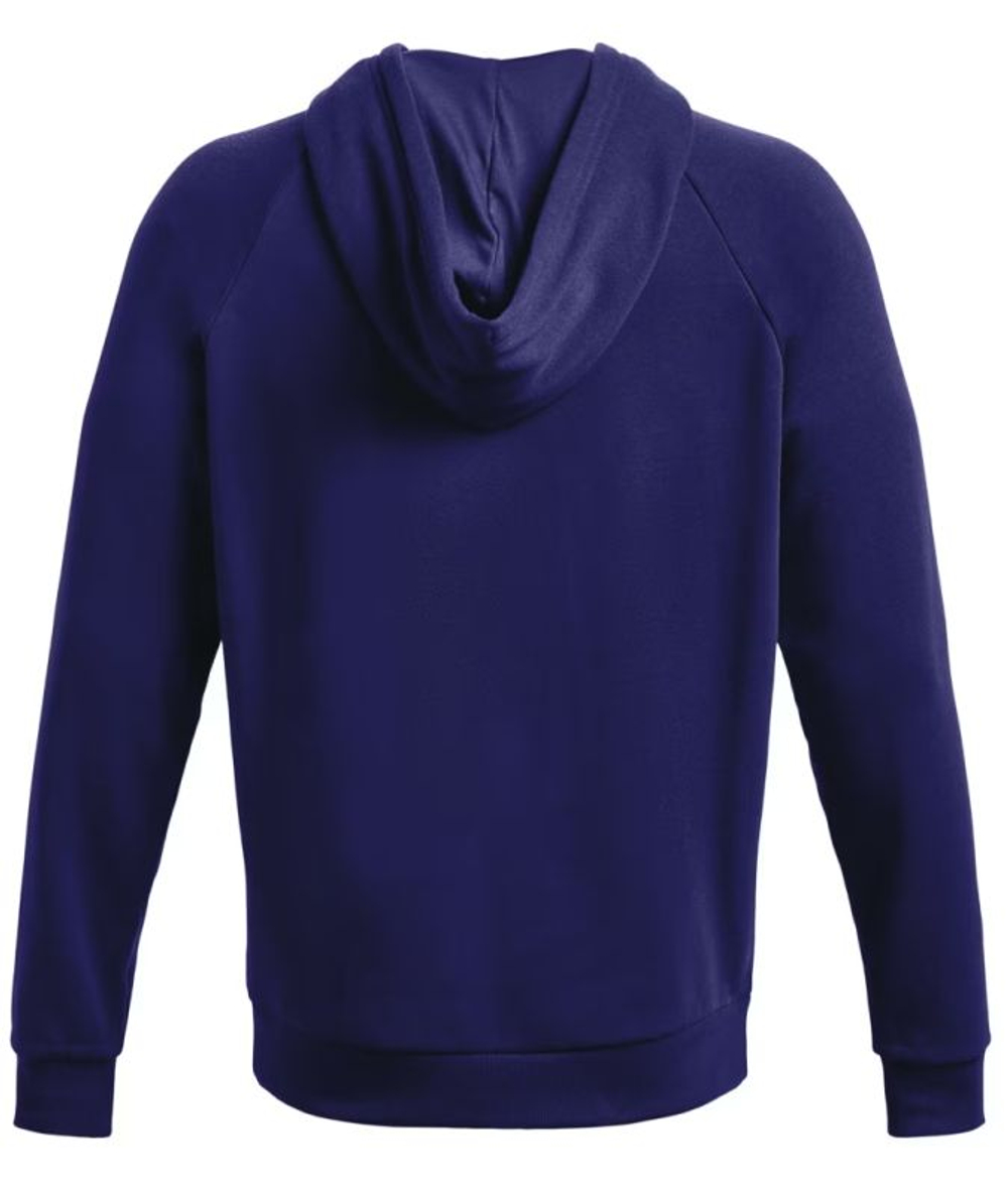 Мужская теннисная толстовка Under Armour Men's UA Rival Fleece 1 Zip Hoodie - sonar blue/onyx white