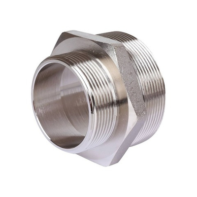 Ниппель редукционный STOUT SFT 0004 - 2"1/2 x 2" (для стальных труб, латунь никелированная)