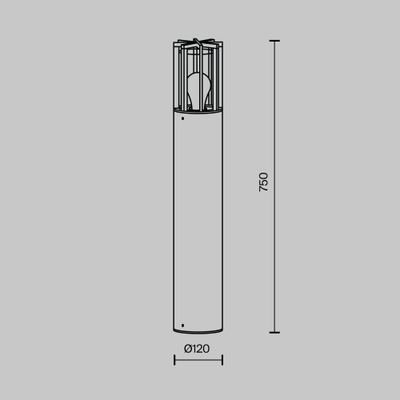 Ландшафтный светильник Баррель / Barrel E27x1 15Вт IP54, O453FL-01GF. TM Maytoni