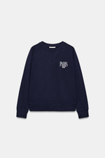 ТОЛСТОВКА С НАДПИСЬЮ — ZARA