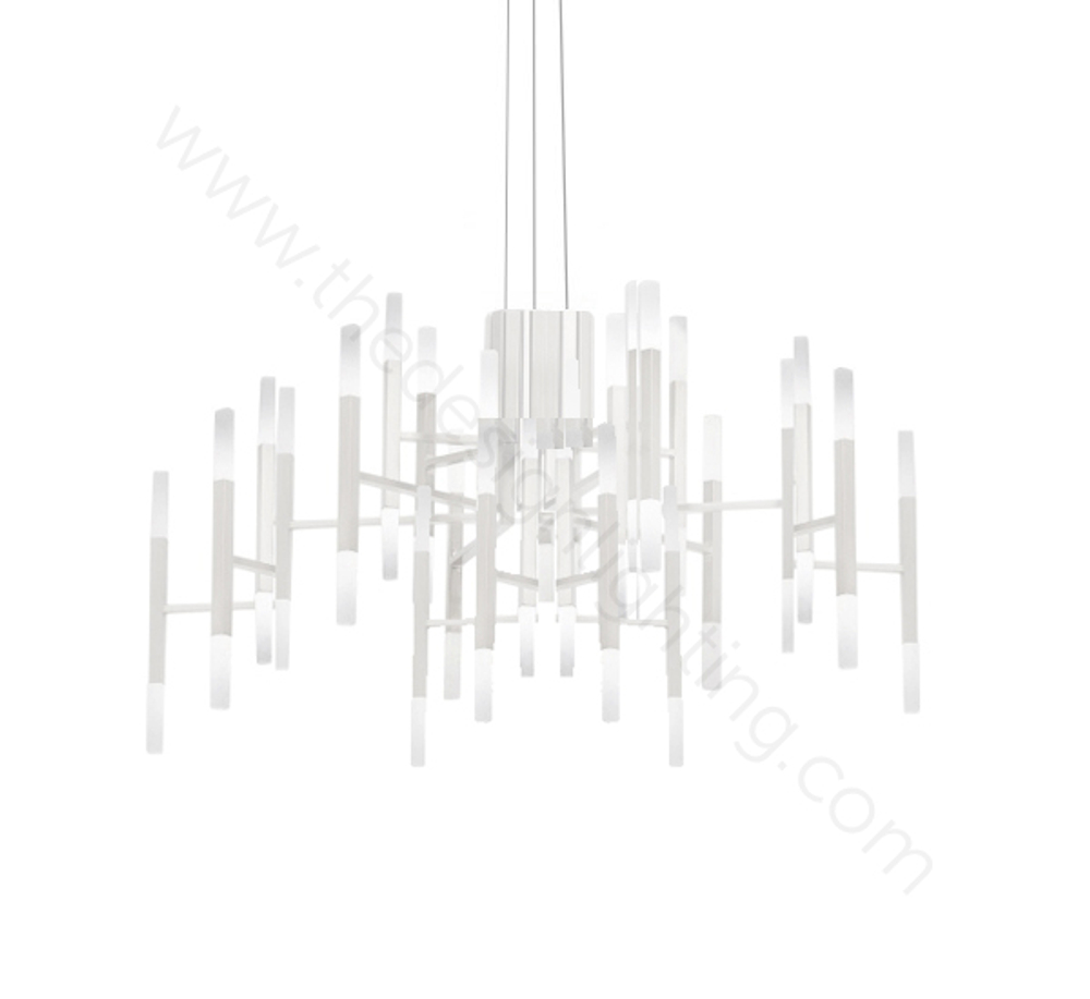 Pendant design lamp  THE LIGHT by Alma 60 lampshades (White)