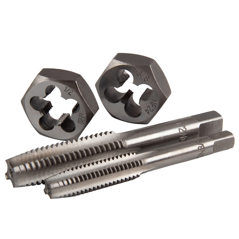 МАСТАК (351-10040CP) Набор метчиков и плашек SK-5 1/8"-1/2", кейс, 40 предметов, в комплекте набор пассатижей